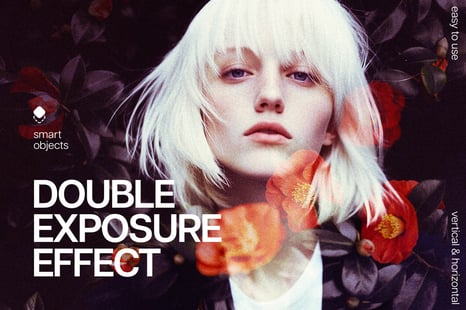 Mix Double Exposure Photo Effect - Retro overlay