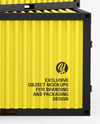 Two Cargo Shipping Containers Mockup