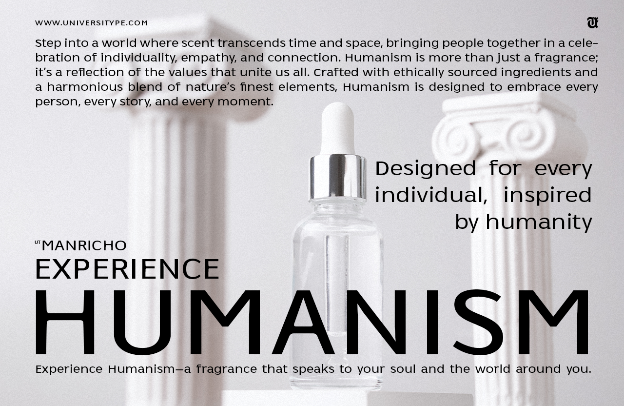 UT Manricho - A Luxury Sans Serif Font