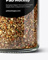 Spice Jar with Ground Pepper Mix Mockup