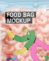 Packaging with Shrimps Mockup