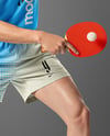 Man Wearing Table Tennis Uniform Mockup