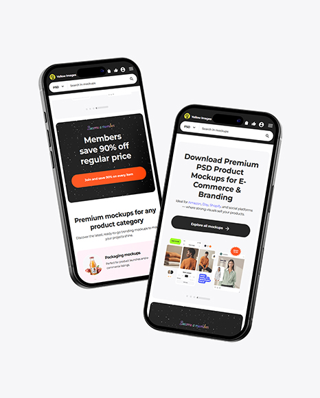 Two iPhone 17 Pro Mockup