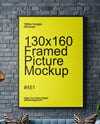 Framed Poster in a Modern Living space Mockup