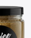 Plastic Jar with Ground Cardamom Mockup