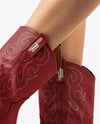 Cowboy Boots on Women's Legs Mockup