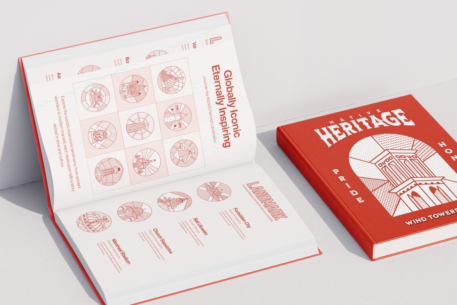 World Landmark Illustration Set