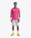 Man Wearing Full Tennis Kit Mockup