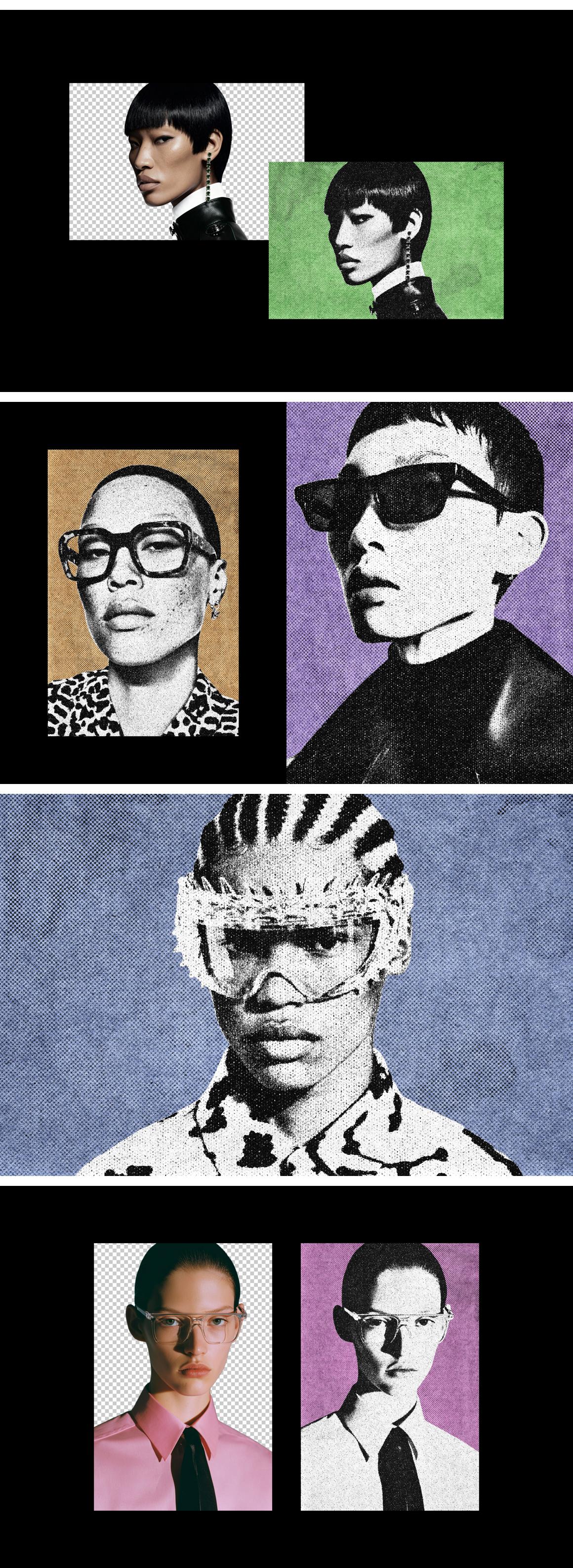 Grunge Halftone Photo Effect