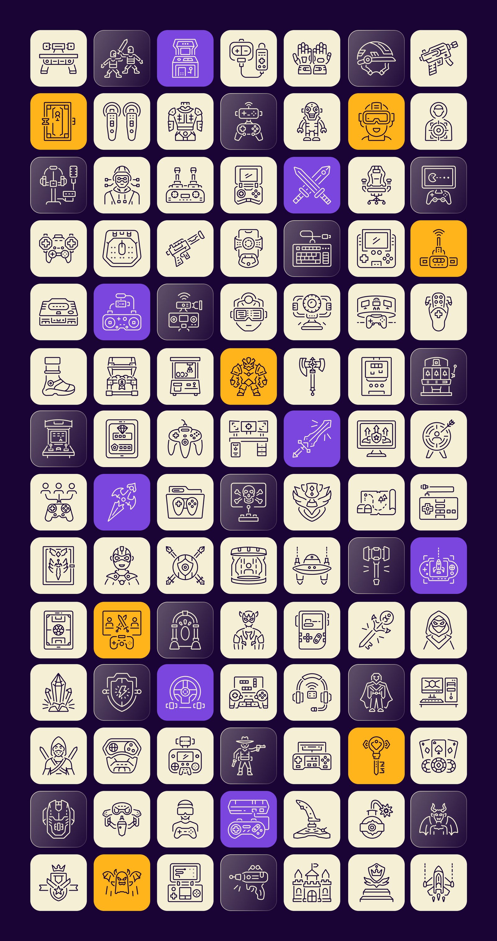 Video Game Icons Set