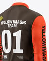 Mesh Jersey Mockup - Back Half Side View