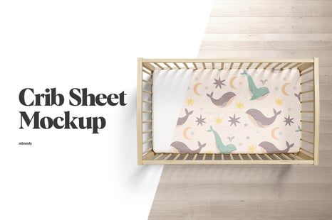 Crib Bedding Mockup - Product Mockups