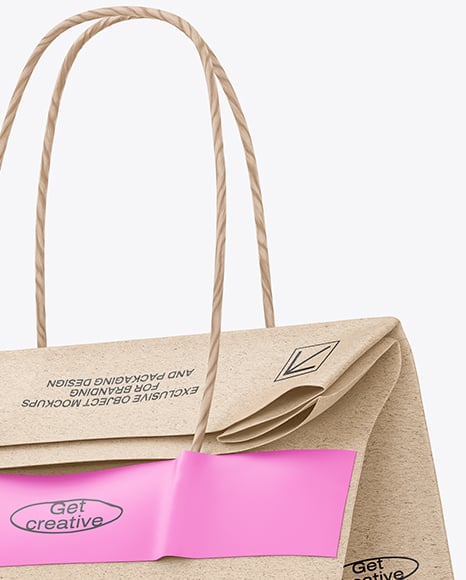 Kraft Paper Shopping Bag Mockup