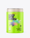 Paper Tube with Tea Mockup