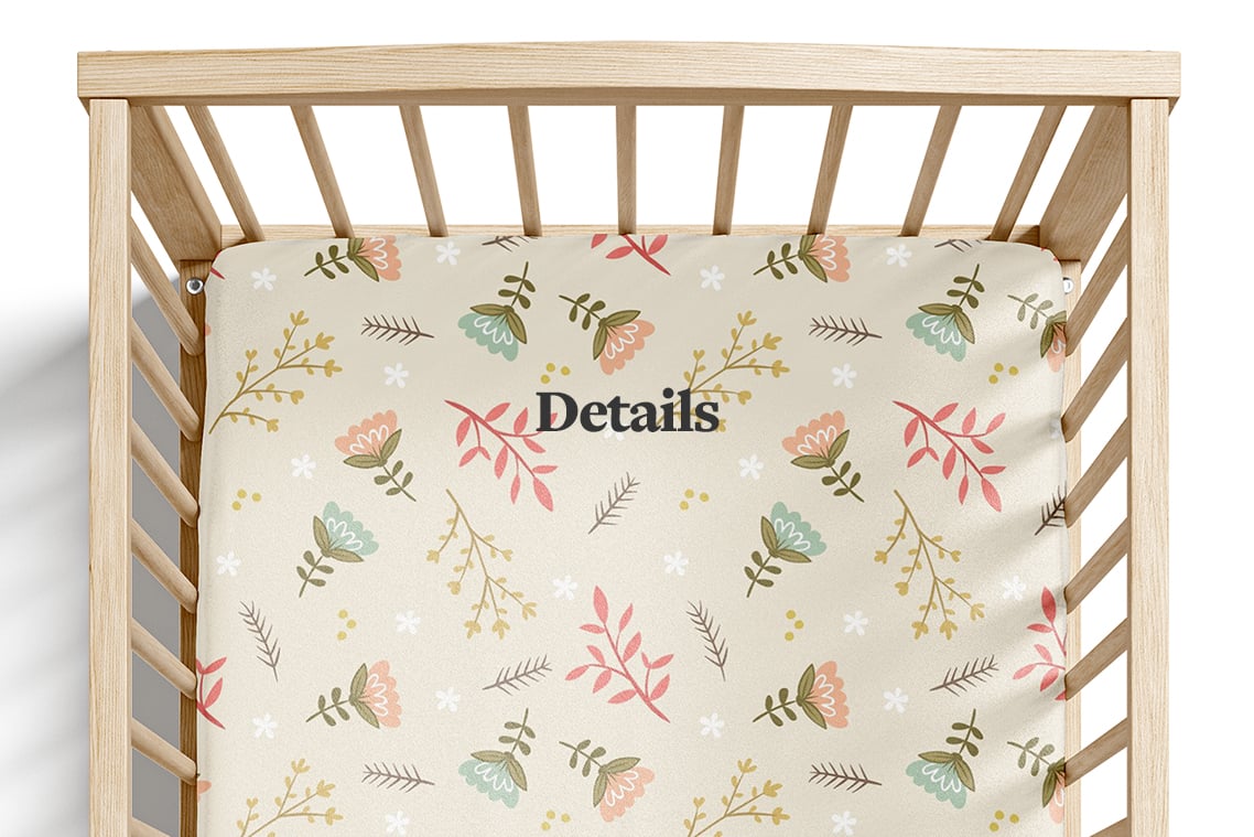 Crib Bedding Mockup
