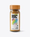 Glass Jar with Curry Powder Mockup