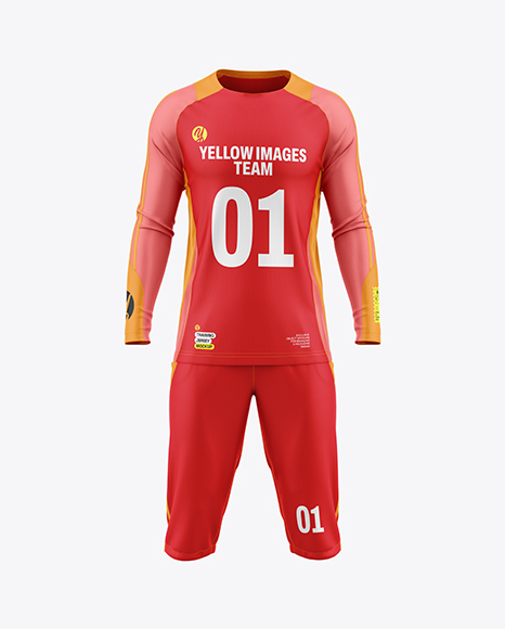 Training Long Sleeve Kit Mockup – Front View