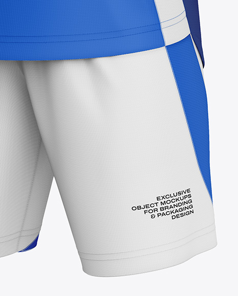 Soccer Kit Mockup - Half Side View