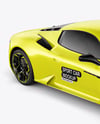 Sport Car Mockup - Front Half Side View