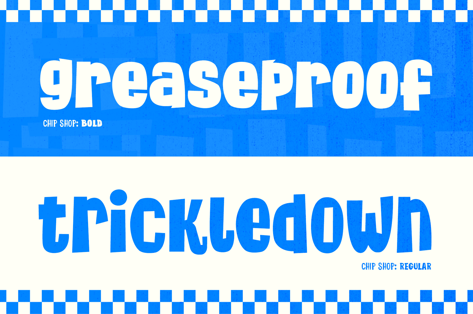 Chip Shop - A Straight Cut Poster Font