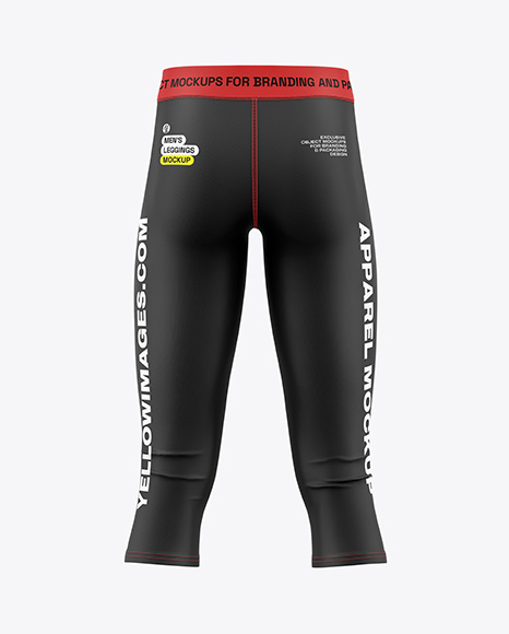 3 4 Men's Leggings Mockup - Flared pants mockup
