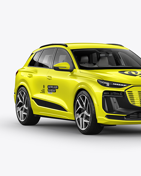 Electric Premium SUV Mockup - Half Side View