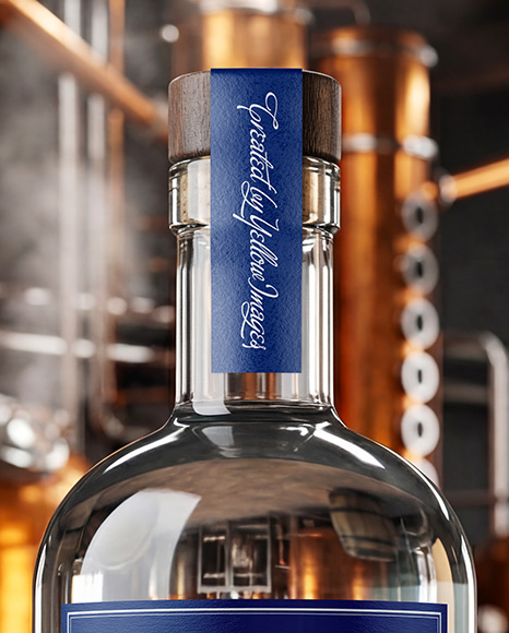 Dry Gin Bottle Mockup