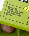 Box of Chocolate Sweets Mockup