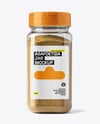 Plastic Jar with Asafoetida Spice Mockup