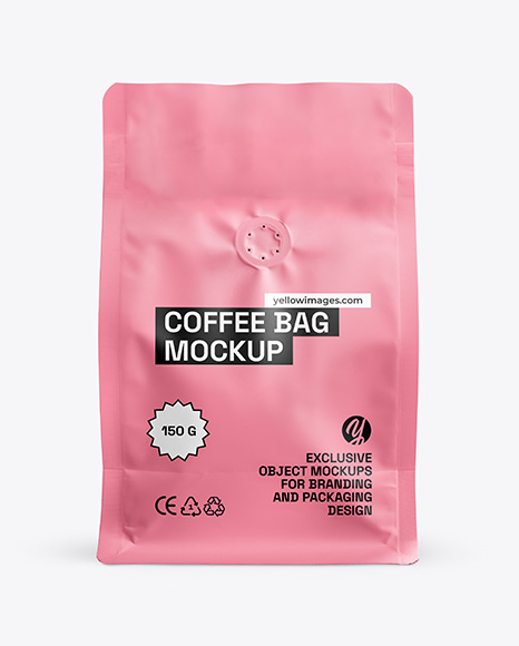 Matte Coffee Bag Mockup