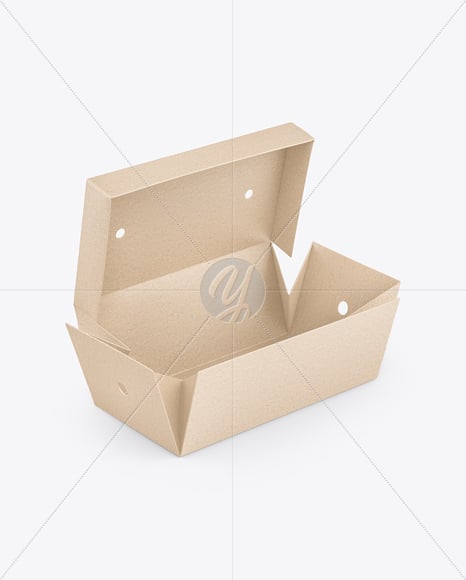 Kraft Paper Food Box Mockup