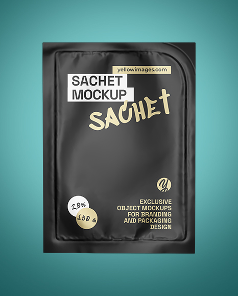 Matte Sachet Mockup