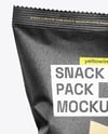 Kraft Paper Snack Bag Mockup