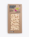 White Chocolate Bar with Nuts Mockup
