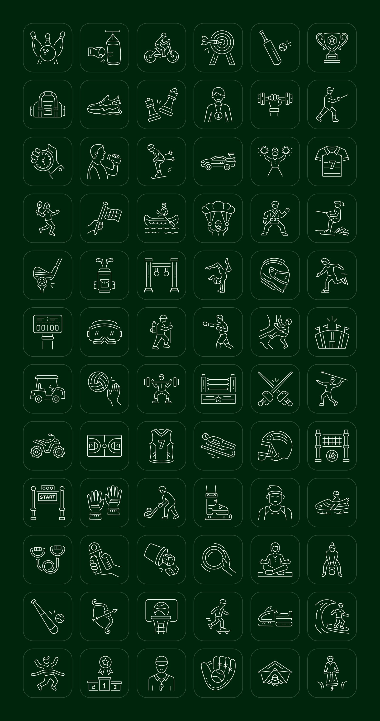 Sports Icon Art Set