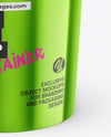 Metallized Plastic Bucket Mockup