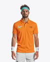 Man Wearing a Tennis Kit Mockup