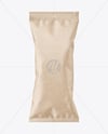 Kraft Paper Snack Flow Pack Mockup