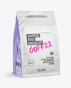 Matte Coffee Bag Mockup - Half Side view