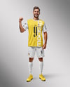 A Man Wearing a Full Soccer Kit Mockup