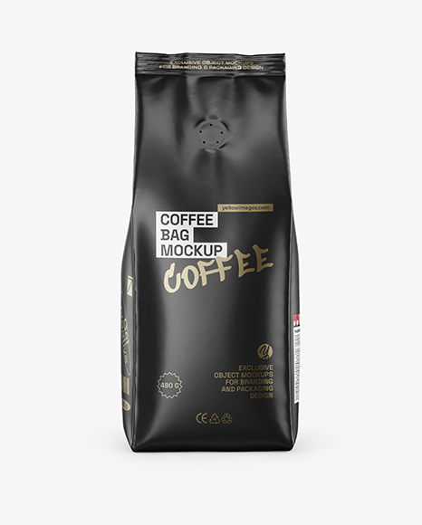 Matte Coffee Bag Mockup