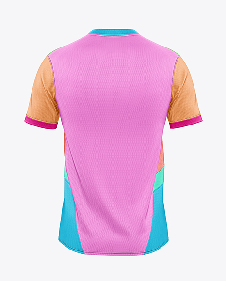 Round Collar Soccer Jersey Mockup