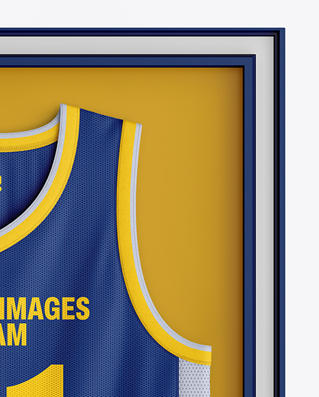 Basketball Jersey in Frame Mockup