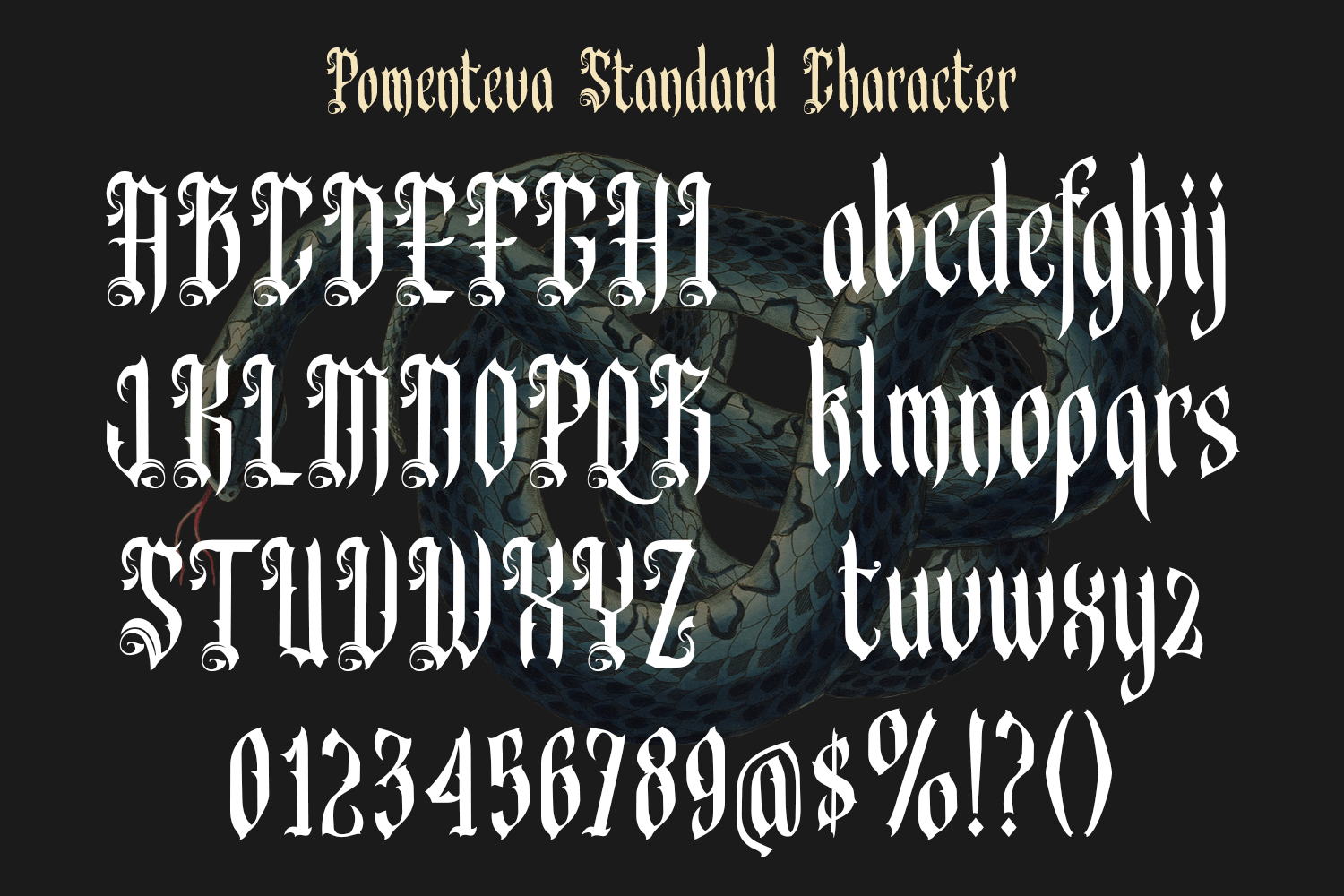 Pomenteva - Blackletter Font