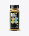 Glass Jar with Curry Powder Mockup