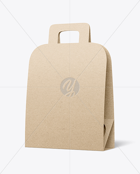 Kraft Paper Bottle Carrier Mockup