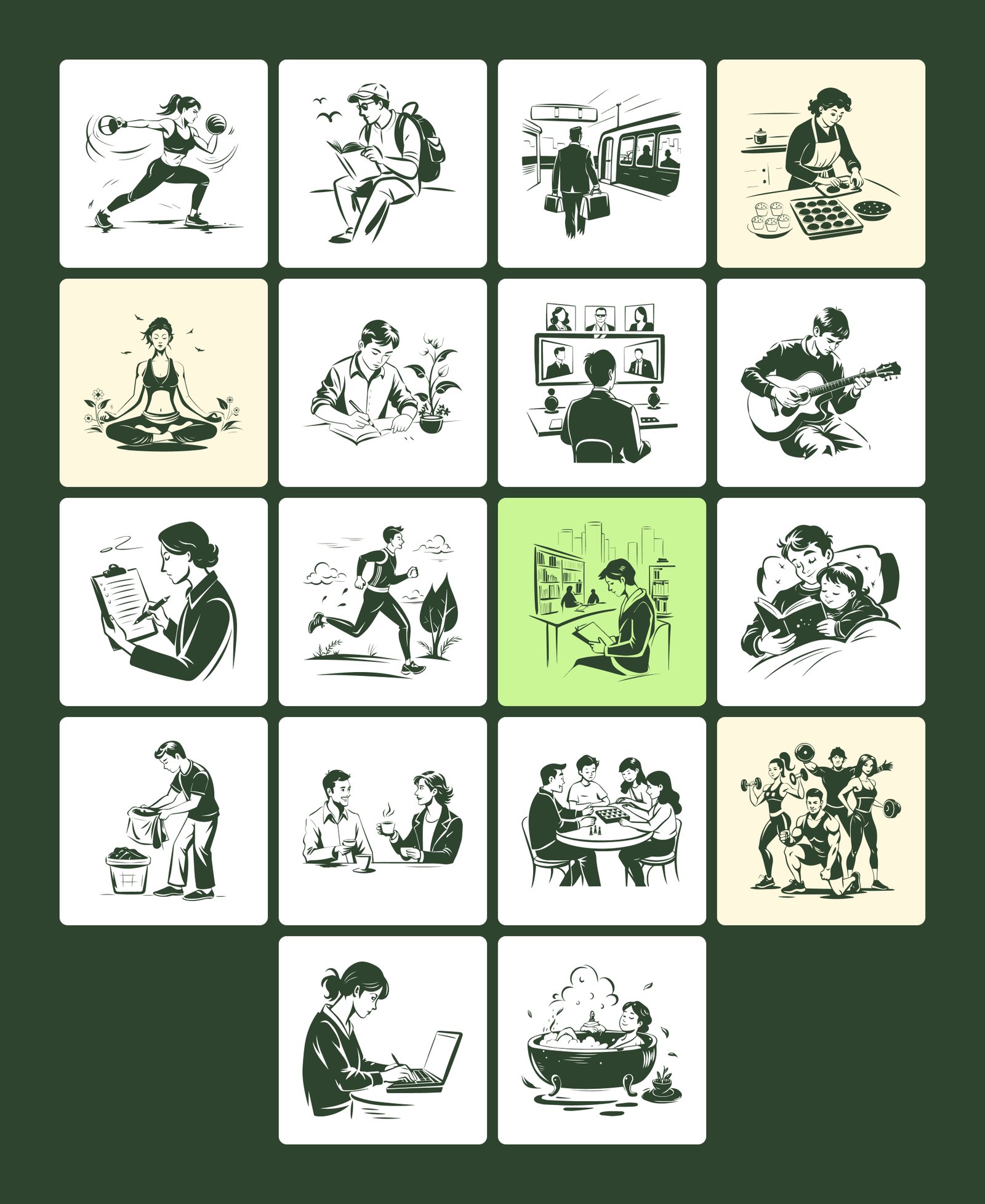 Hand Drawn Lifestyle Illustrations