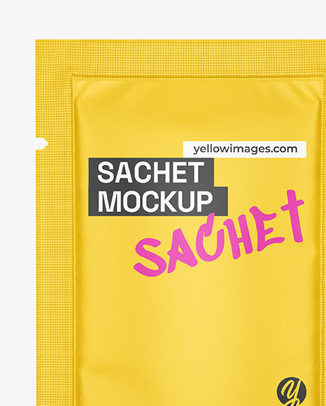Matte Sachet Mockup
