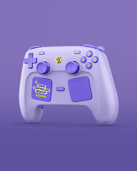 Steam Controller Mockup - Half Side View