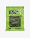 Paper Pouch w/ Dry Green Tea Mockup